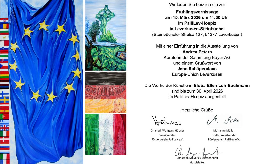 Frühlingsvernissage von Eloba, Ellen Loh-Bachmann im PalliLev Hospiz 2026