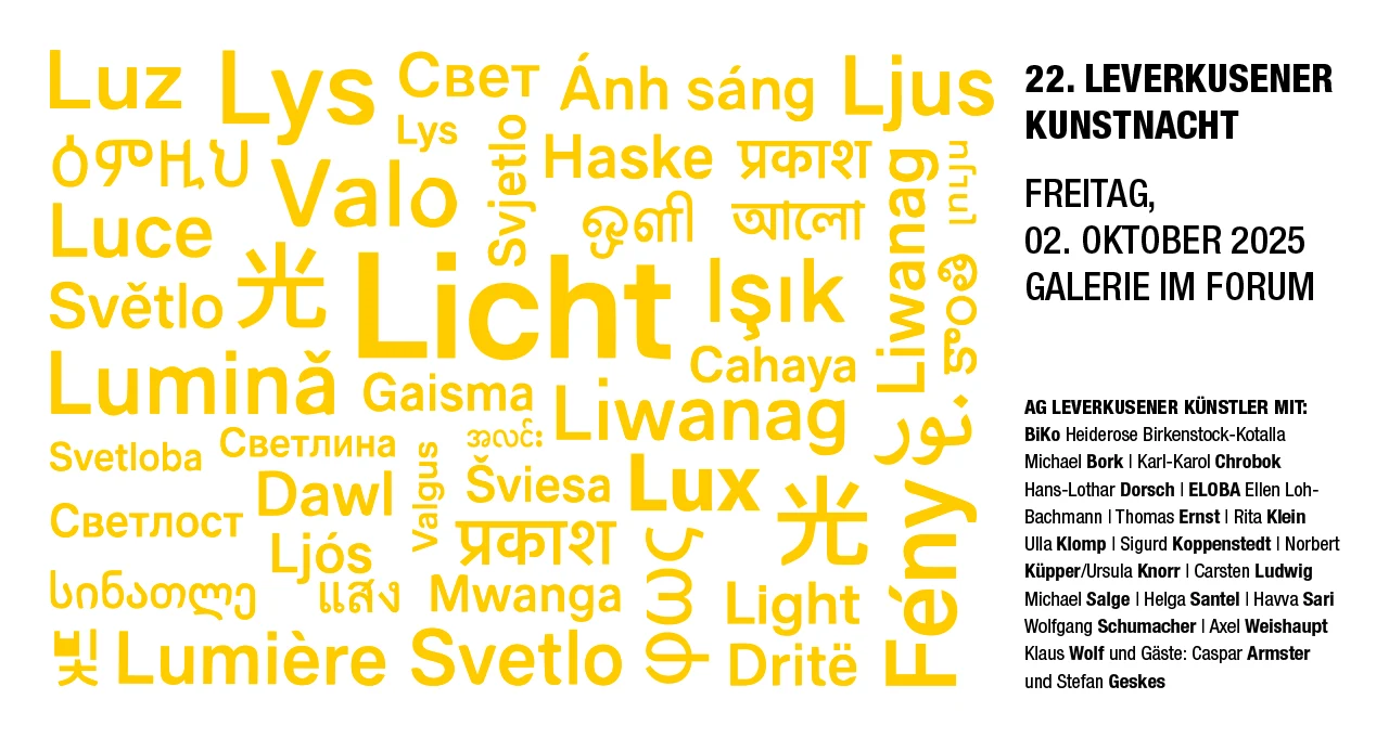 Kunstausstellung zur Leverkusener Kunstnach der AG Leverkusener KKünstler in der Galerie im Forum