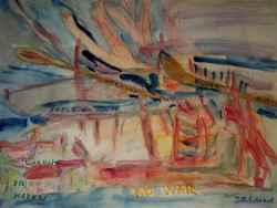 Die Seele ist das Schiff, die Vernunft das Ruder und die Wahrheit der Hafen. NO WAR. I.G. Schnock, Die Seele ist das Schiff, die Vernunft das Ruder und die Wahrheit der Hafen. NO WAR.
